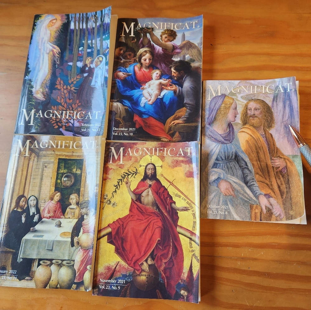 Magnificat Monthly 5 Volumes from 2021-2022